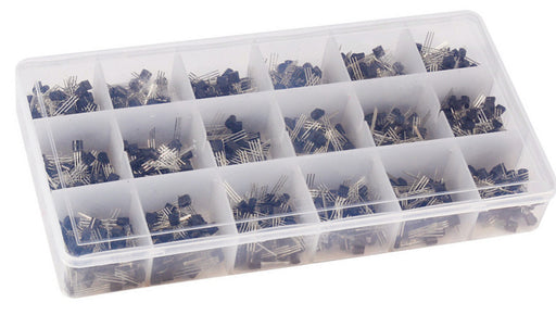 Never run out of transistors with this Assorted Transistor Kit 18 Values - 900 Pieces from PMD Way with free delivery worldwide