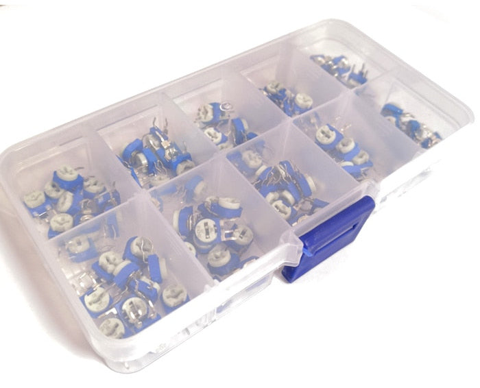 Assorted Vertical RM063 Trimpot Kit - 100 Pieces from PMD Way with free delivery worldwide