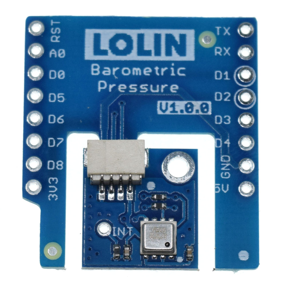 Barometric Pressure and Temperature Shield for WeMos LoLin D1 Mini from PMD Way with free delivery worldwide