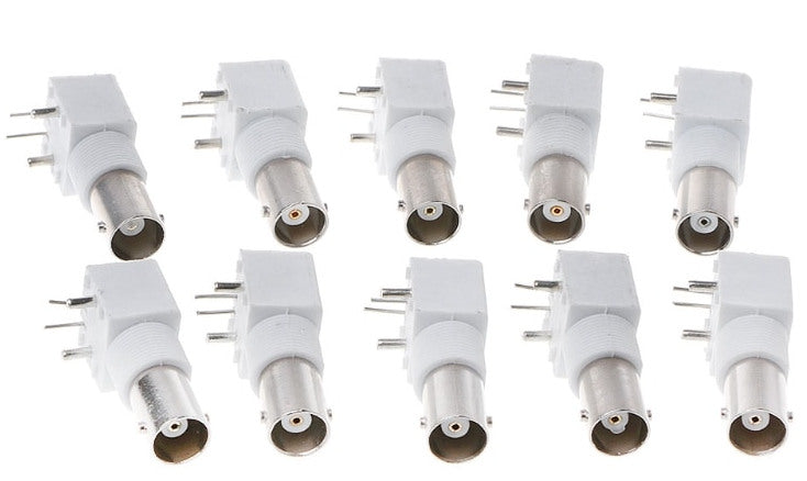 Right Angle PCB Mount BNC Sockets - 10 Pack from PMD Way with free delivery worldwide