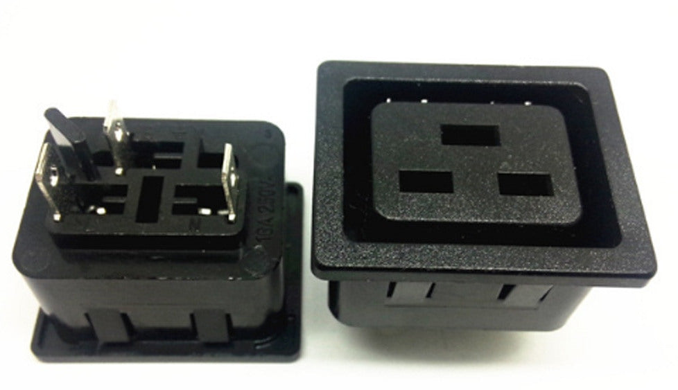 IEC C19 and C20 Panel Mount Connectors from PMD Way with free delivery worldwide