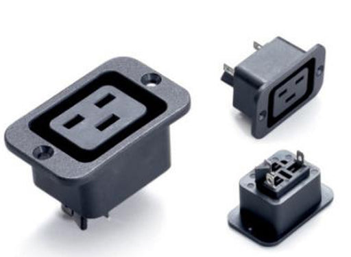 IEC C19 and C20 Panel Mount Connectors from PMD Way with free delivery worldwide