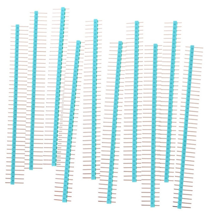 Color Break-away 40x1 Male Header Pins - 10 Pack from PMD Way with free delivery worldwide