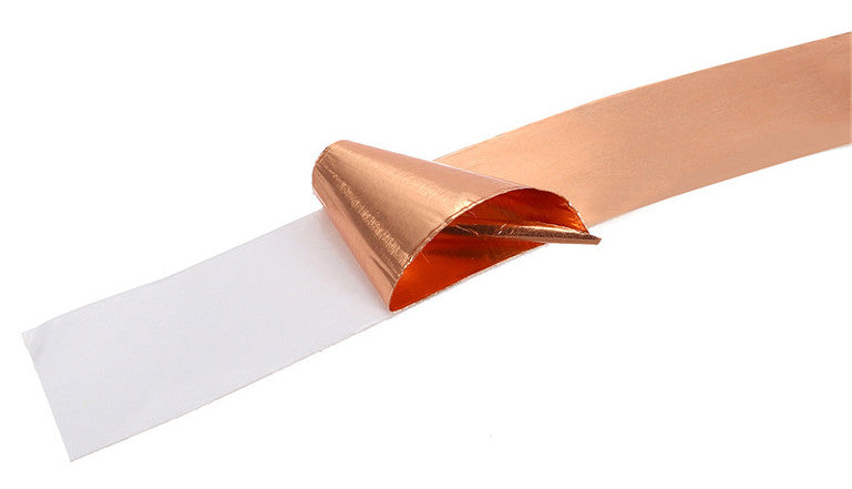 Copper Foil Tape with Conductive Adhesive - 10m - Various widths from PMD Way with free delivery worldwide