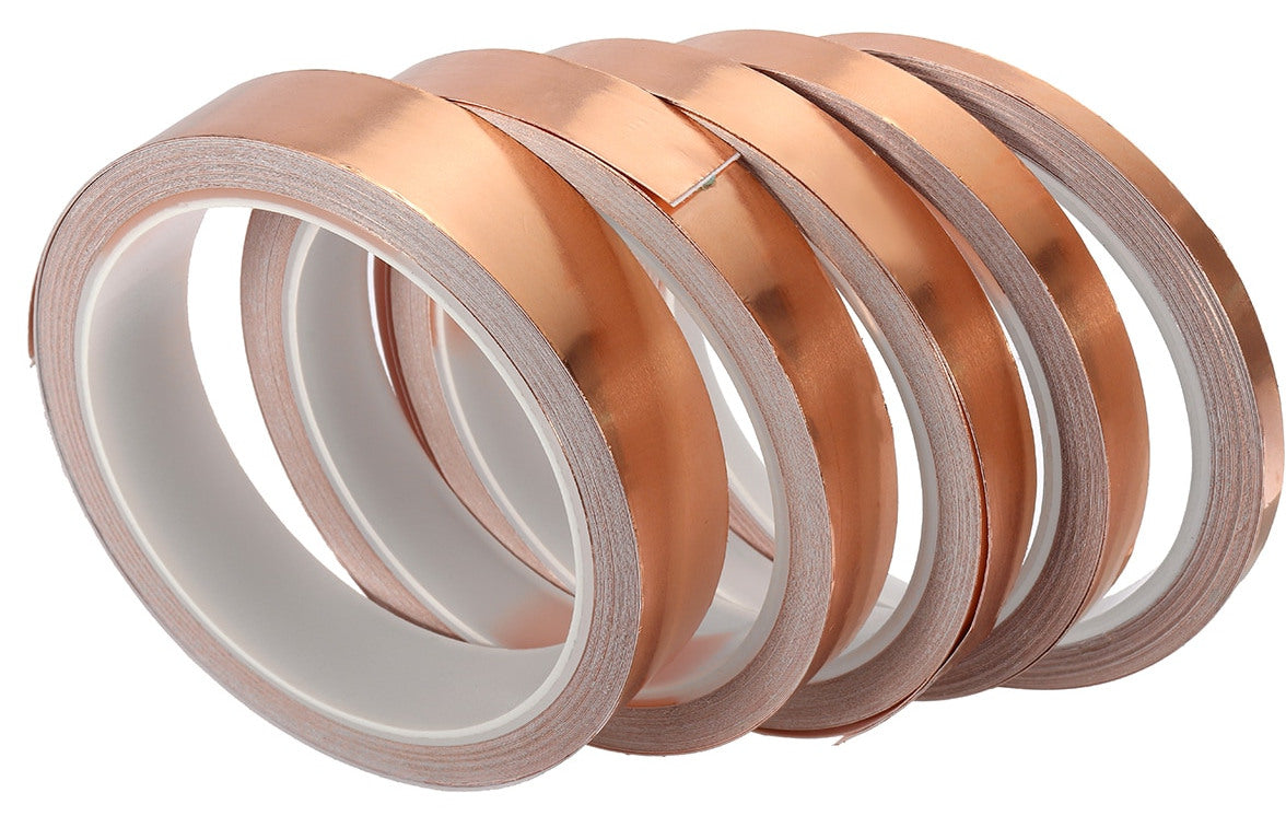 Copper Foil Tape with Conductive Adhesive - 10m - Various widths from PMD Way with free delivery worldwide
