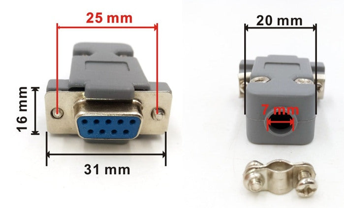 DB9 Solder Connector with Backshell from PMD Way with free delivery worldwide