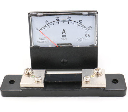 DH-670 Analog DC Ammeter Current Meter 0~50A DC with Shunt from PMD Way with free delivery worldwide