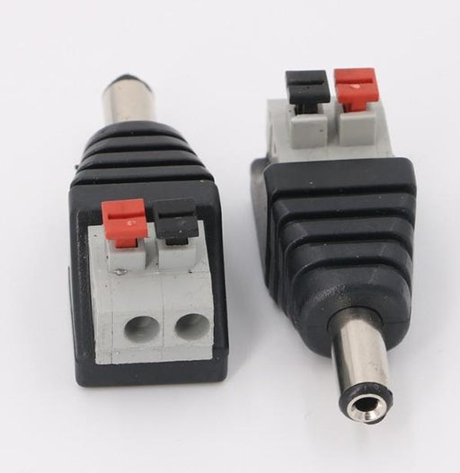 2.1mm Spring Terminal Male DC Power Connectors in packs of ten from PMD Way with free delivery worldwide