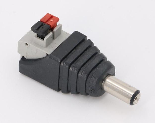2.1mm Spring Terminal Male DC Power Connectors in packs of ten from PMD Way with free delivery worldwide
