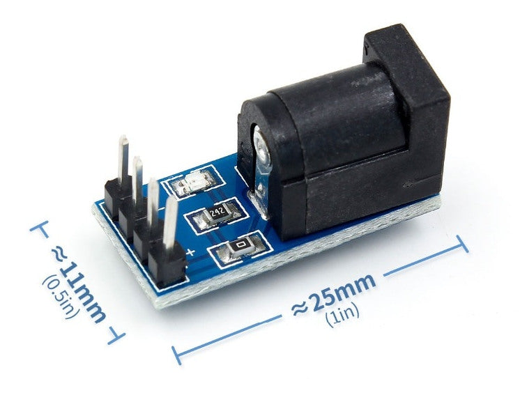 Easily tap into DC power sockets with this convenient breakout board from PMD Way. 
