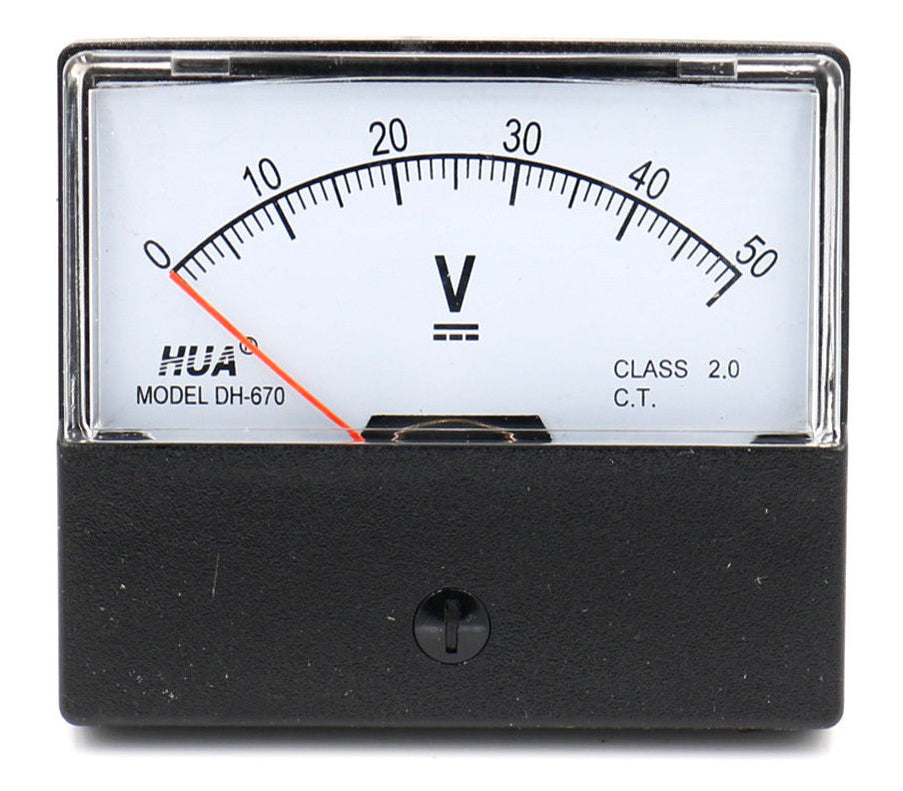 DH-670 Analog DC Voltmeter - 1V 3V 5V 10V 15V 30V 50V 75V Ranges — PMD Way
