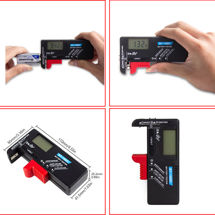 Universal Digital Disposable Battery Tester from PMD Way with free delivery worldwide