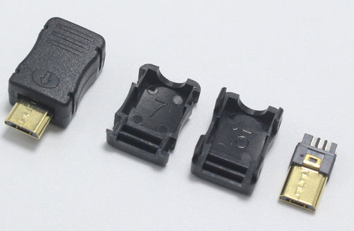 DIY Gold Plated Micro USB Plugs - 5 Pack from PMD Way with free delivery worldwide