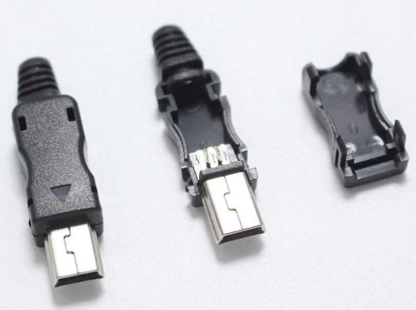 DIY Mini USB 5 Wire Plugs - 10 Pack from PMD Way with free delivery worldwide