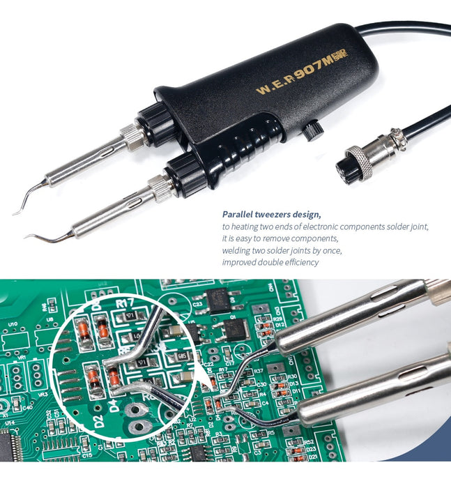 Tweezer Style Soldering Iron for SMD