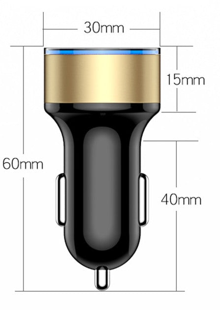 Dual Fast USB Car Charger from PMD Way with free delivery worldwide