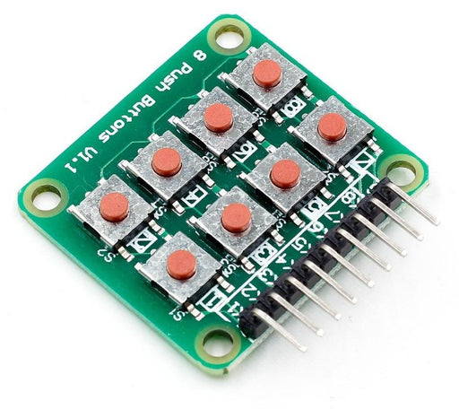 Save hassle and use this Eight Button Breakout Board, ideal for Arduino and Raspberry Pi- from PMD Way with free delivery worldwide