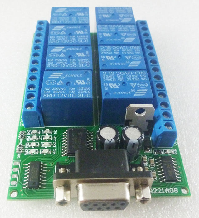 Eight Channel RS232 Control Relay Board - 12V DC from PMD Way with free delivery worldwide