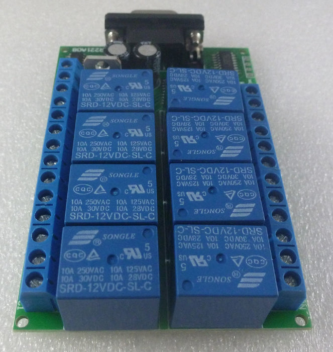 Eight Channel RS232 Control Relay Board - 12V DC from PMD Way with free delivery worldwide
