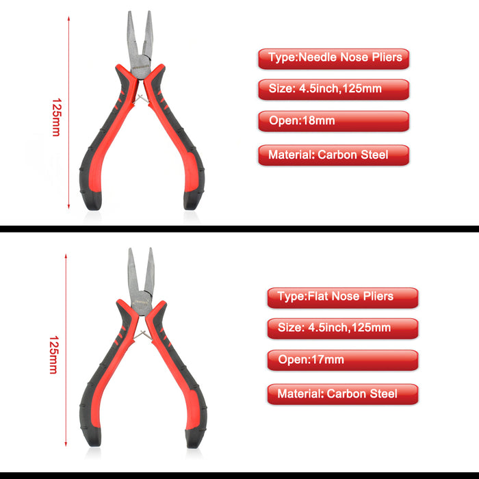 Eight Piece Pliers and Cutters Set with Wooden Stand
