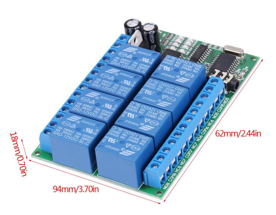 DTMF Control Eight Channel Relay Board from PMD Way with free delivery worldwide