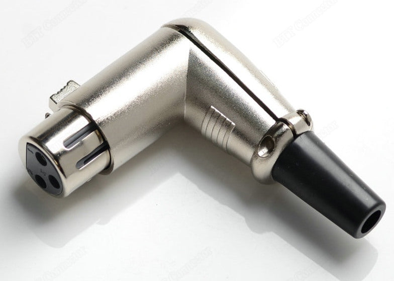 Elbow Balanced XLR Socket - 3 pin from PMD Way with free delivery worldwide