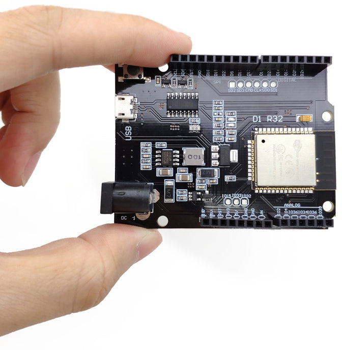 Harness ESP32 in Arduino form factor with the ESP32 Arduino-style Development Board from PMD Way - with free delivery, worldwide