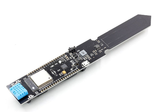 Monitor soil moisture, ambient temperature and humidity over WiFi with the ESP32 HiGrow-type Soil Sensor Board from PMD Way with free delivery worldwide