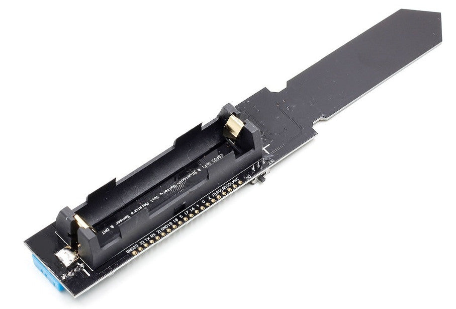 Monitor soil moisture, ambient temperature and humidity over WiFi with the ESP32 HiGrow-type Soil Sensor Board from PMD Way with free delivery worldwide