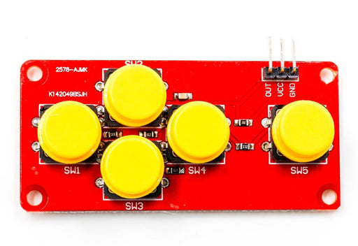 Five Button Gaming Style Analog Output Breakout Board for Arduino, Raspberry Pi and more from PMD Way with free delivery worldwide