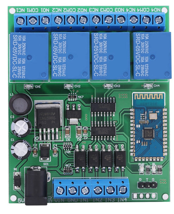 Bluetooth Module Controller Four Channel Bluetooth Relay Module — PMD Way