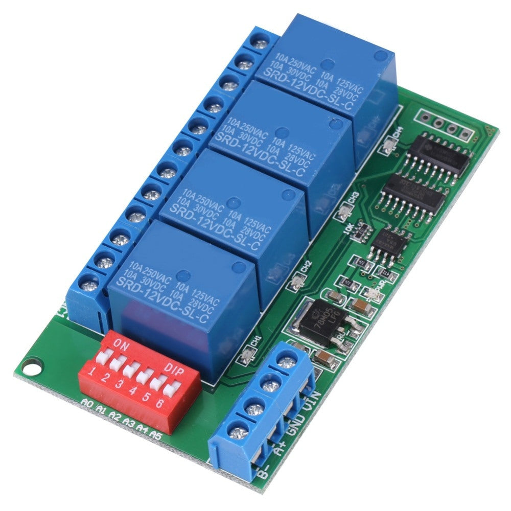 Four Channel RS485 TTL Relay Module - 12V DC — PMD Way