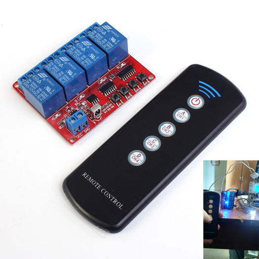 Infra Red Remote Control Relay Module - Four Channel from PMD Way with free delivery worldwide