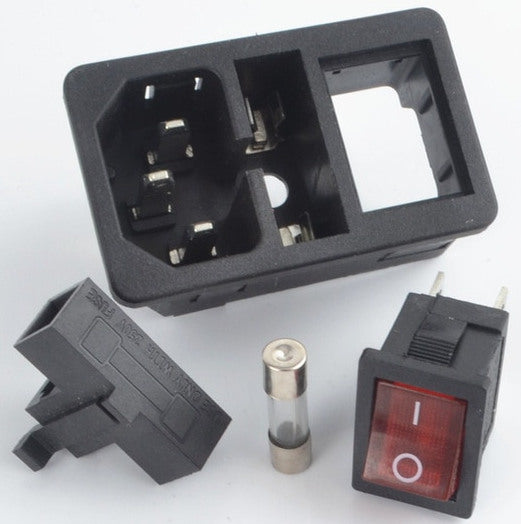 Switched IEC Socket with Fuse from PMD Way with free delivery worldwide