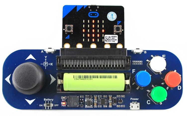 Portable game play made easy with the Gamepad Power Module for BBC micro:bit from PMD Way with free delivery worldwide