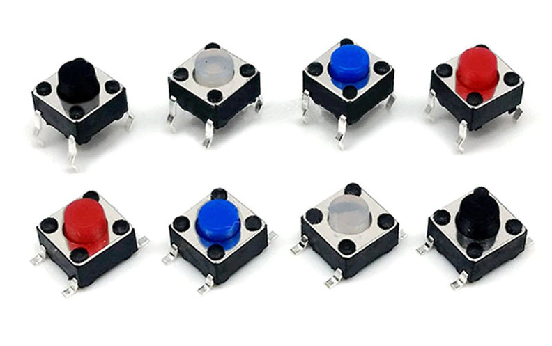 Button Tactility 6 x 6 x 5mm Gel Tactile Buttons - 50 Pack — PMD Way