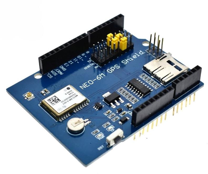 Receive and log GPS position data with the Neo-6M GPS Shield for Arduino from PMD Way - with free delivery, worldwide