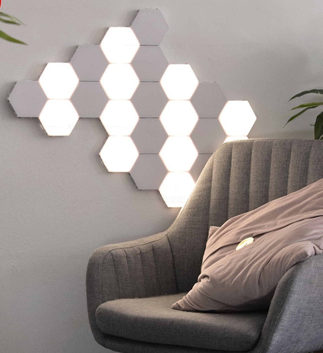 Beautiful Helios style Honeycomb Hexagonal Touch Wall Lamps from PMD Way with free delivery worldwide