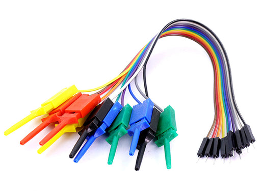 IC Test Hook to Male Pin Cable - 10 Pack for Arduino Raspberry Pi and more from PMD Way with free delivery worldwide