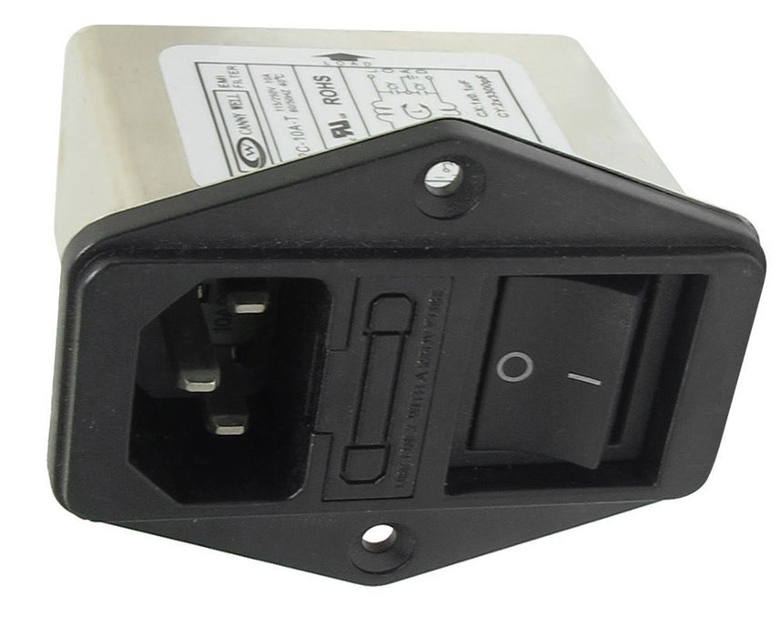 Emi Spring Socket Switched IEC Socket with EMI Filter and Fuse Holder — PMD Way