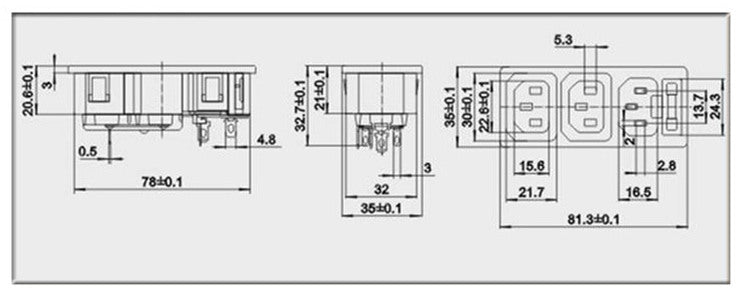 Fused UPS IEC Power Splitter Blocks - 5 Pack from PMD Way wtih free delivery worldwide