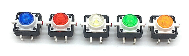 Illuminated LED Tactile Buttons in packs of ten from PMD Way with free delivery worldwide