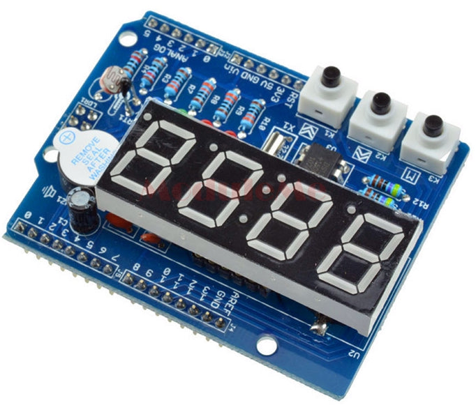 Great beginner Arduino shield with real-time clock, temperature and light sensors and more from PMD Way with free delivery, worldwide