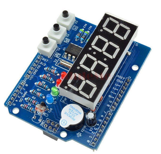 LED Real Time Clock Temperature Sensor Learning Shield for Arduino ...