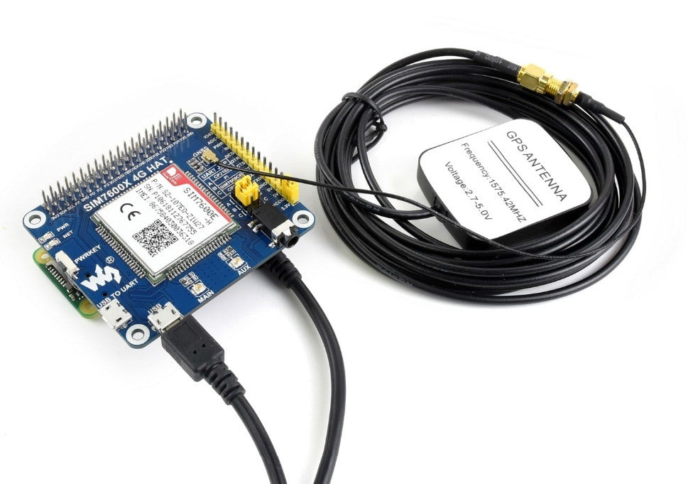 SIM7600 LTE 4G/3G/2G/GSM/GPRS/GNSS HAT for Raspberry Pi — PMD Way