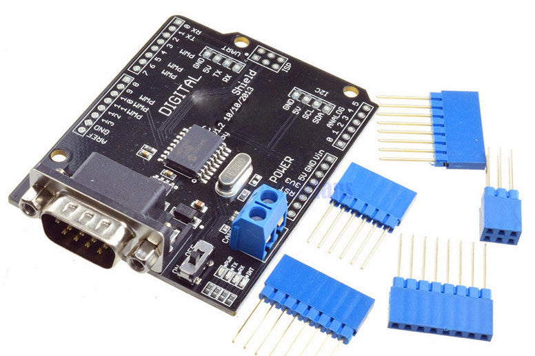 Interface your vehicle with Arduino using the CAN-BUS MCP2515 Shield for Arduino from PMD Way with free delivery, worldwide