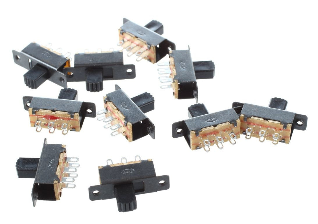 Micro DPDT Slide Switches - 10 Pack from PMD Way with free delivery worldwide