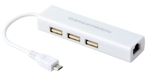 Ethernet Hub and USB Hub w/ Micro USB OTG Connector from PMD Way with free delivery worldwide