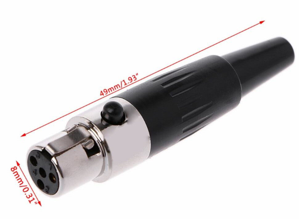 Mini XLR Connectors in 3 4 5 6 and 7 pin options from PMD Way with free delivery worldwide