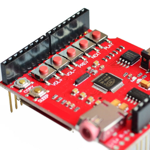 Control MP3 audio from USB with the Audio MP3 Player Shield with USB microSD 3W Amplifier for Arduino from PMD Way with free delivery, worldwide